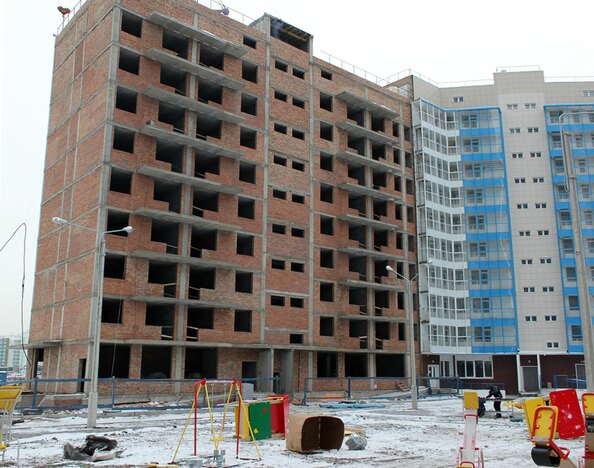Ход строительства декабрь 2012, 5 блок-секция