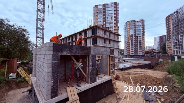 Ход строительства 31 июля 2026