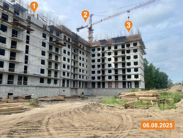 Ход строительства 7 августа 2025