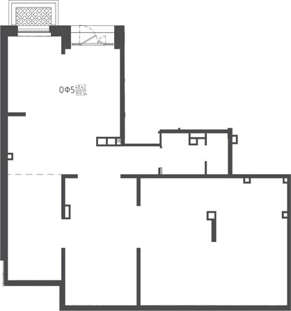 Планировка Доля в квартире 159,34 м²