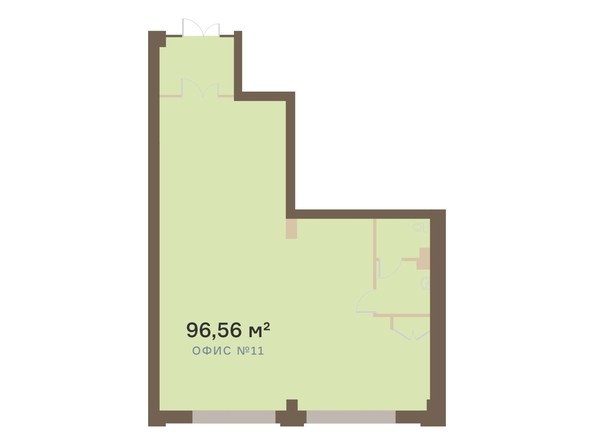 Планировка  96,56 м²