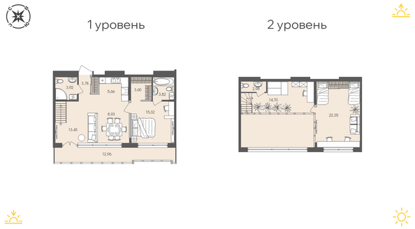 Планировка 3-комн 91,8 м²