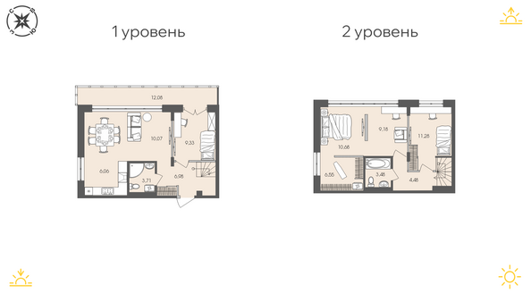 Планировка 2-комн 79,61 м²