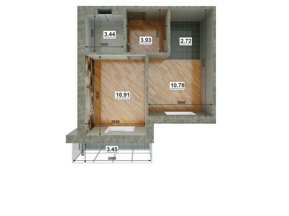 Планировка двухкомнатной квартиры 62,64 кв.м