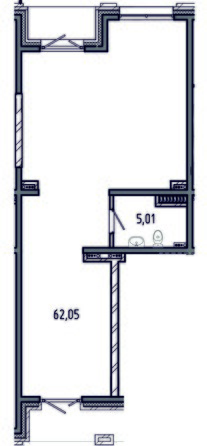Планировка Студия 67,06 м²