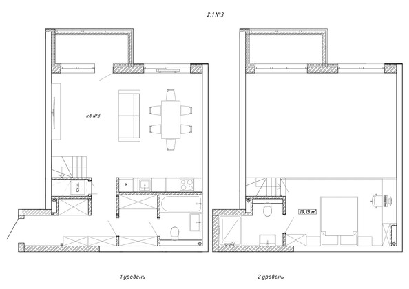 Планировка 2-комн 69,9 м²