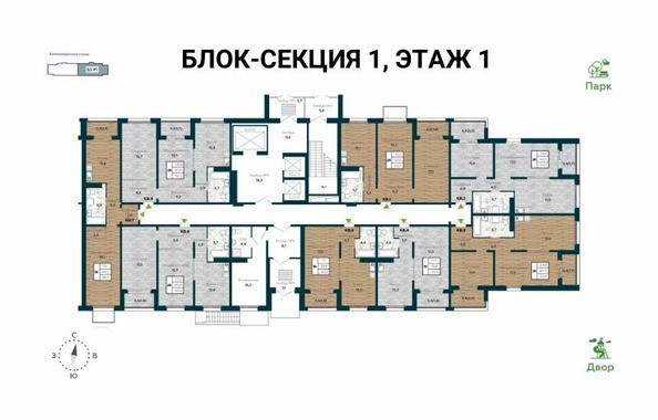 План 1 этажа 1 подъезд