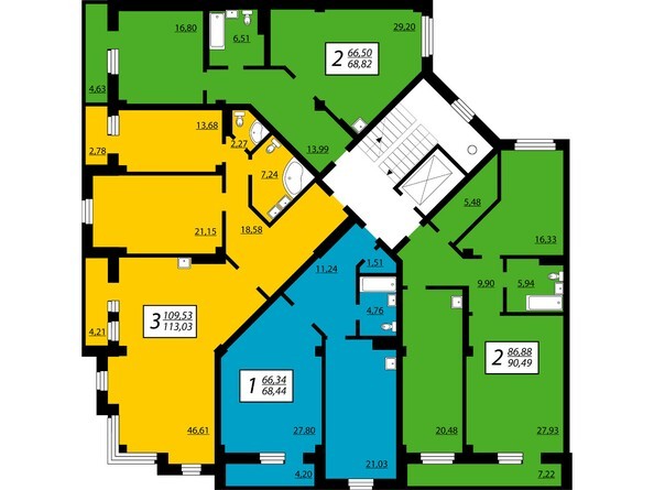 6 секция, типовой этаж