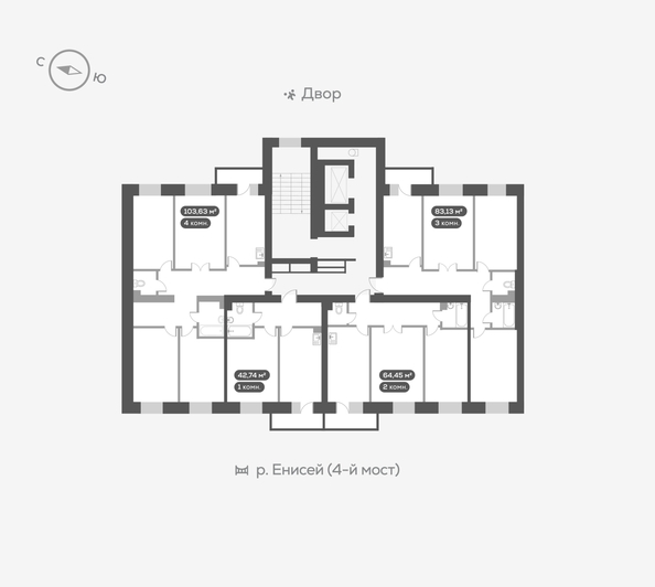 
   Продам 3-комнатную, 83.6 м², Академгородок ул, 78

. Фото 21.