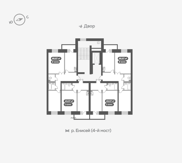 
   Продам 2-комнатную, 65.7 м², Академгородок ул, 78

. Фото 22.