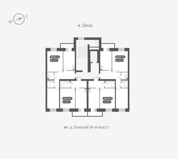 
   Продам 2-комнатную, 65.7 м², Академгородок ул, 78

. Фото 21.