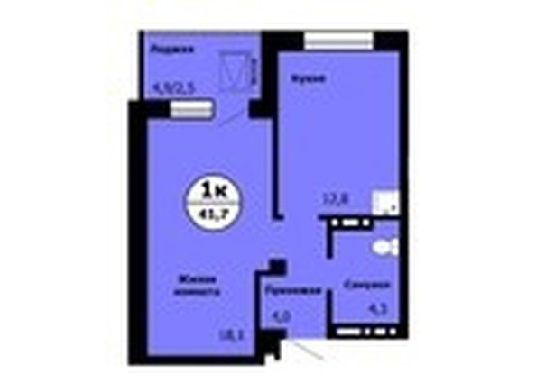 
   Продам 1-комнатную, 41.7 м², Тихие зори, дом Стрелка, корпус 1

. Фото 1.