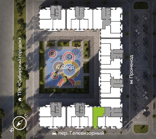 
  Продается 3-комн. квартира, 76.9 м², ЖК Октябрьский, дом 1
. Фото 3.