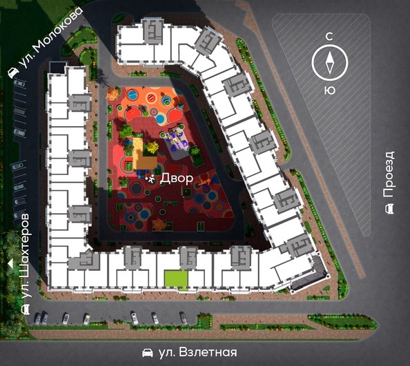 
   Продам 2-комнатную, 60.77 м², Сити-квартал на Взлетной, дом 1

. Фото 2.