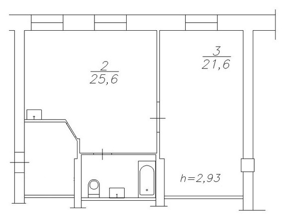 
   Продам 2-комнатную, 57.2 м², Юности ул, 14

. Фото 2.