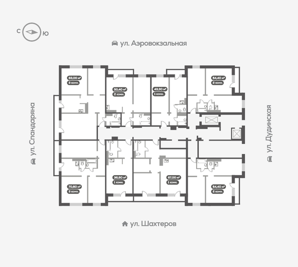 
   Продам 1-комнатную, 67 м², Белый квартал на Спандаряна, 2

. Фото 17.