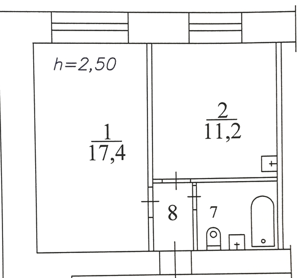 
   Продам 1-комнатную, 34.2 м², Крупской ул, 1а

. Фото 11.