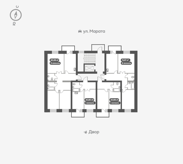 
   Продам 3-комнатную, 90.1 м², Ладо Кецховели ул, 27

. Фото 16.