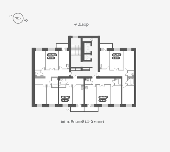 
   Продам 3-комнатную, 83.2 м², Академгородок ул, 78

. Фото 19.