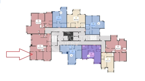 
   Продам 4-комнатную, 114.7 м², Барбарис

. Фото 4.