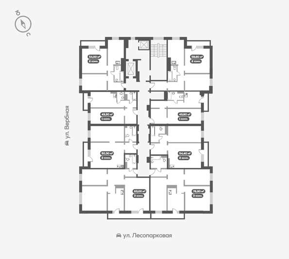 
   Продам 2-комнатную, 58.6 м², Белый квартал на Свободном, дом 3

. Фото 18.