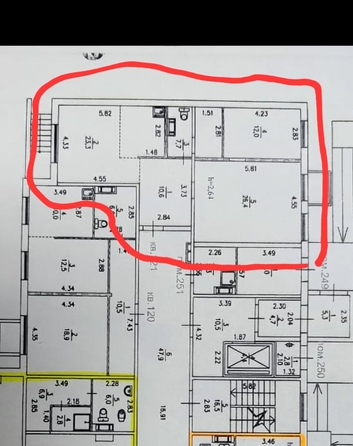 
   Продам 2-комнатную, 79.9 м², Ерофеевская ул, 2

. Фото 4.