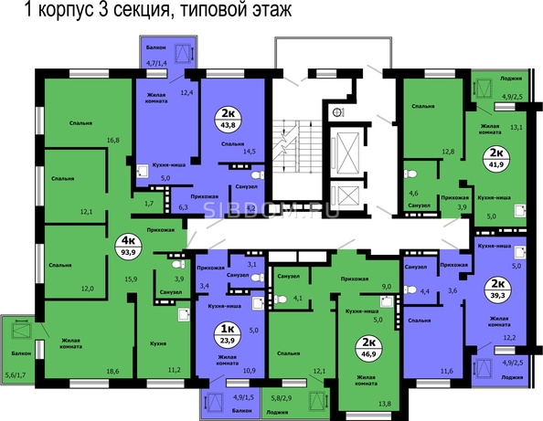 
   Продам 1-комнатную, 23.7 м², Лесников ул, 51

. Фото 2.