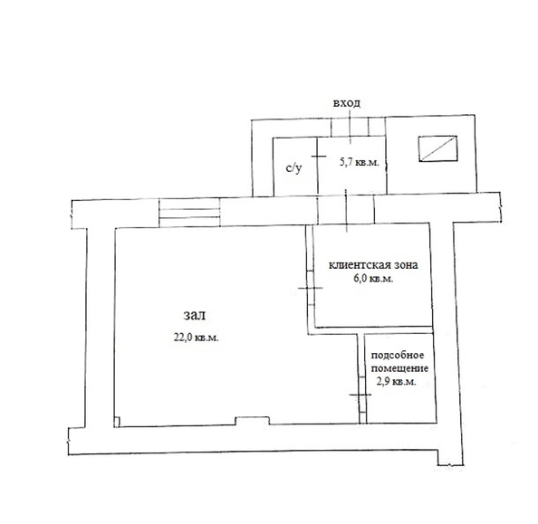 
   Продам помещение свободного назначения, 36.6 м², Мира пр-кт, 124

. Фото 8.