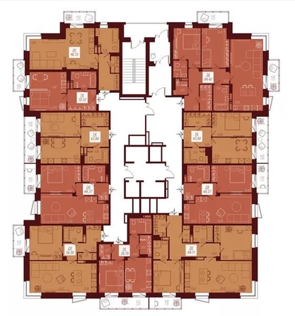 
   Продам 1-комнатную, 43.73 м², АЙВАЗОВSKY (АЙВАЗОВСКИЙ), 2

. Фото 4.