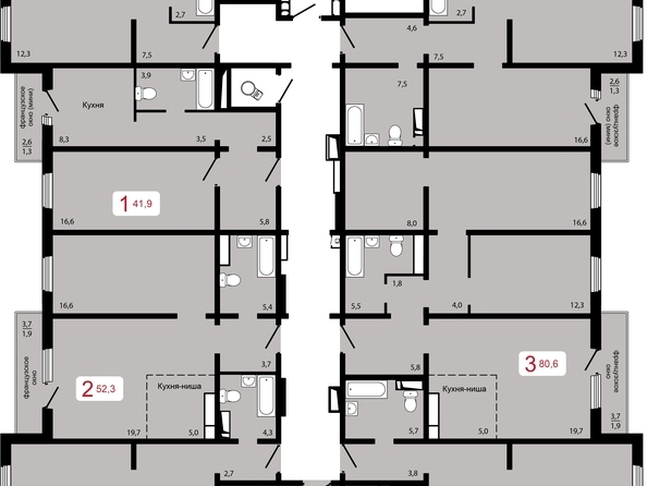 
   Продам 2-комнатную, 61 м², Мичурино, дом 2 строение 7

. Фото 2.