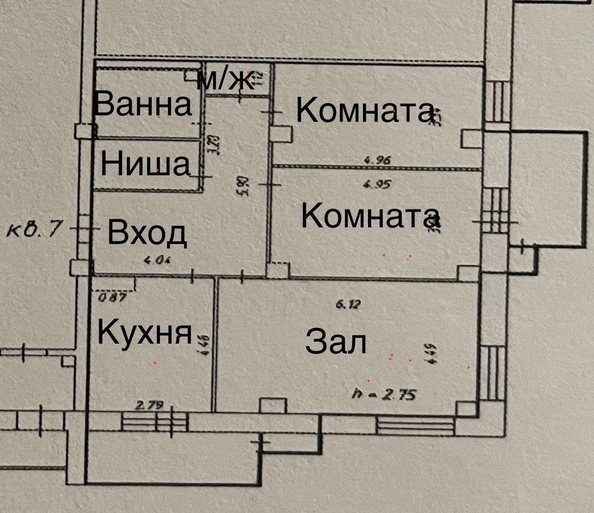 
   Продам 3-комнатную, 102 м², Алексеева ул, 45

. Фото 12.