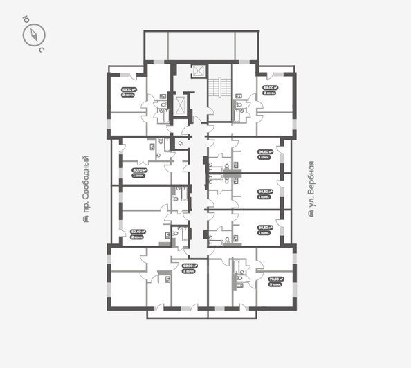 
   Продам 3-комнатную, 83.4 м², Вербная ул, 5

. Фото 18.