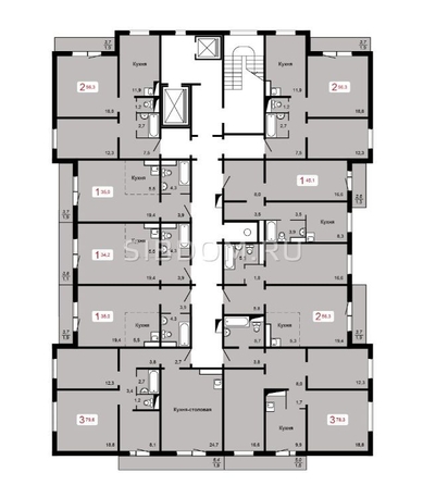 
   Продам 2-комнатную, 56.3 м², 60 лет Октября ул, 86а

. Фото 3.