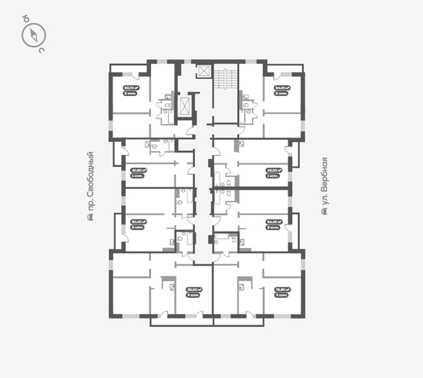 
   Продам 3-комнатную, 76.9 м², Белый квартал на Свободном, дом 3

. Фото 18.