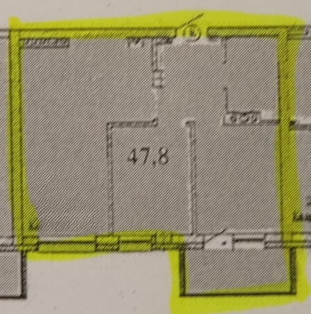 
   Продам 2-комнатную, 46.7 м², Калинина, 175

. Фото 1.