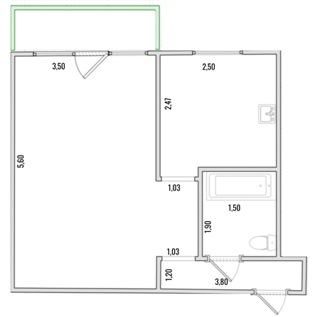 
   Продам 1-комнатную, 32.3 м², Семафорная ул, 241

. Фото 1.