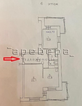 
   Продам 2-комнатную, 59.3 м², Железнодорожников ул, 20г

. Фото 21.