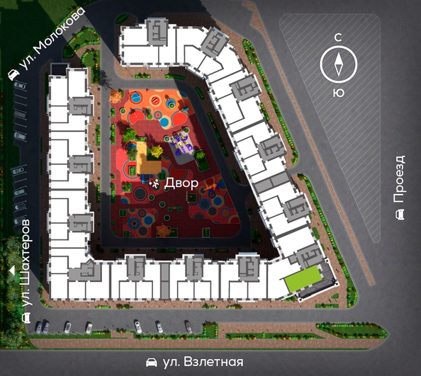 
   Продам 3-комнатную, 88.12 м², Сити-квартал на Взлетной, дом 1

. Фото 1.