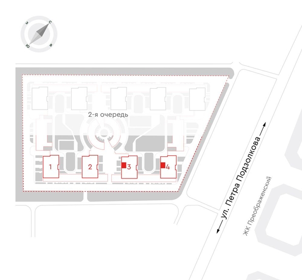 
  Продается 2-комн. квартира, 59.4 м², ЖК Чижи, 1 очередь (корпус 3,4)
. Фото 2.