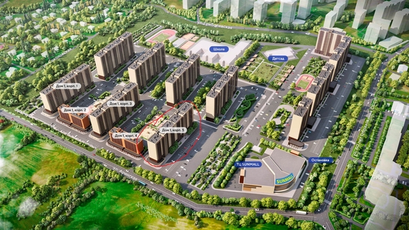 
  Продается 2-комн. квартира, 52.8 м², ЖК Аринский, дом 1 корпус 5
. Фото 3.