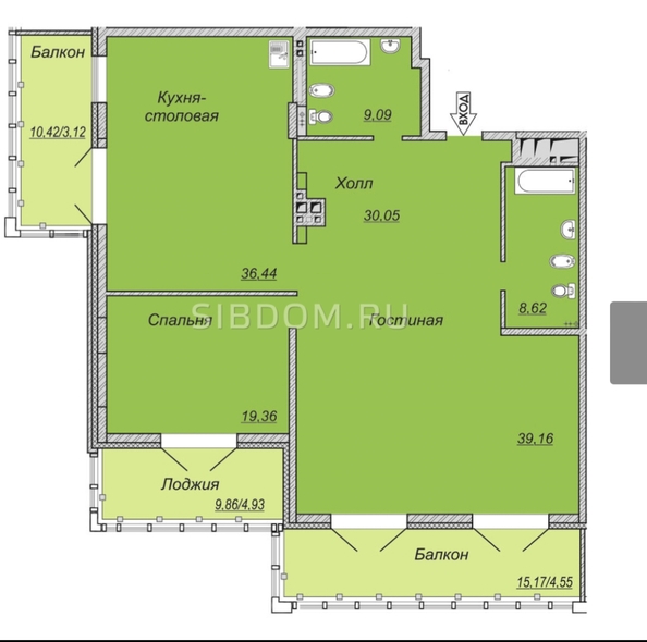 
  Продается 2-комн. квартира, 144.6 м², ЖК Кристалл, корпус 2
. Фото 5.