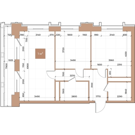 
  Продается 2-комн. квартира, 72.9 м², ЖК Небо над Енисеем, корпус 3
. Фото 2.