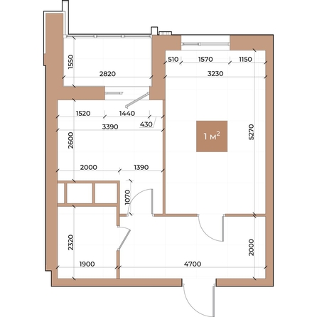 
  Продается 1-комн. квартира, 42.1 м², ЖК Небо над Енисеем, корпус 2
. Фото 2.