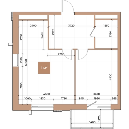 
  Продается 1-комн. квартира, 56.9 м², ЖК Небо над Енисеем, корпус 2
. Фото 2.