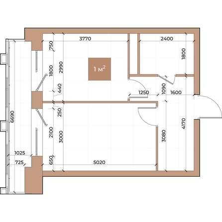 
  Продается 1-комн. квартира, 39.5 м², ЖК Небо над Енисеем
. Фото 2.