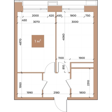 
  Продается 1-комн. квартира, 39.2 м², ЖК Небо над Енисеем
. Фото 2.