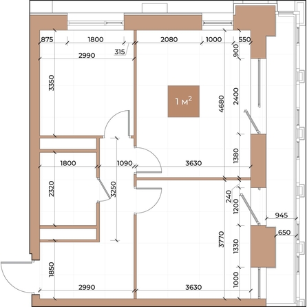 
  Продается 2-комн. квартира, 54.9 м², ЖК Небо над Енисеем
. Фото 3.