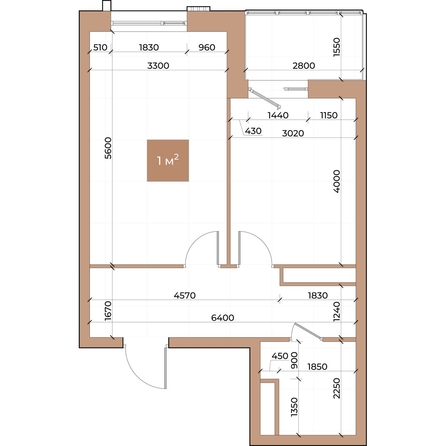 
  Продается 1-комн. квартира, 46 м², ЖК Небо над Енисеем
. Фото 2.