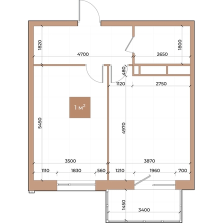 
  Продается 1-комн. квартира, 52.4 м², ЖК Небо над Енисеем
. Фото 2.