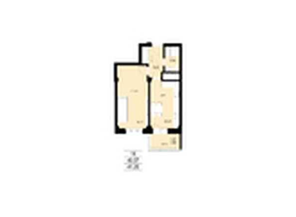 
  Продается 1-комн. квартира, 41.28 м², ЖК ЛЕТО, дом 1
. Фото 1.